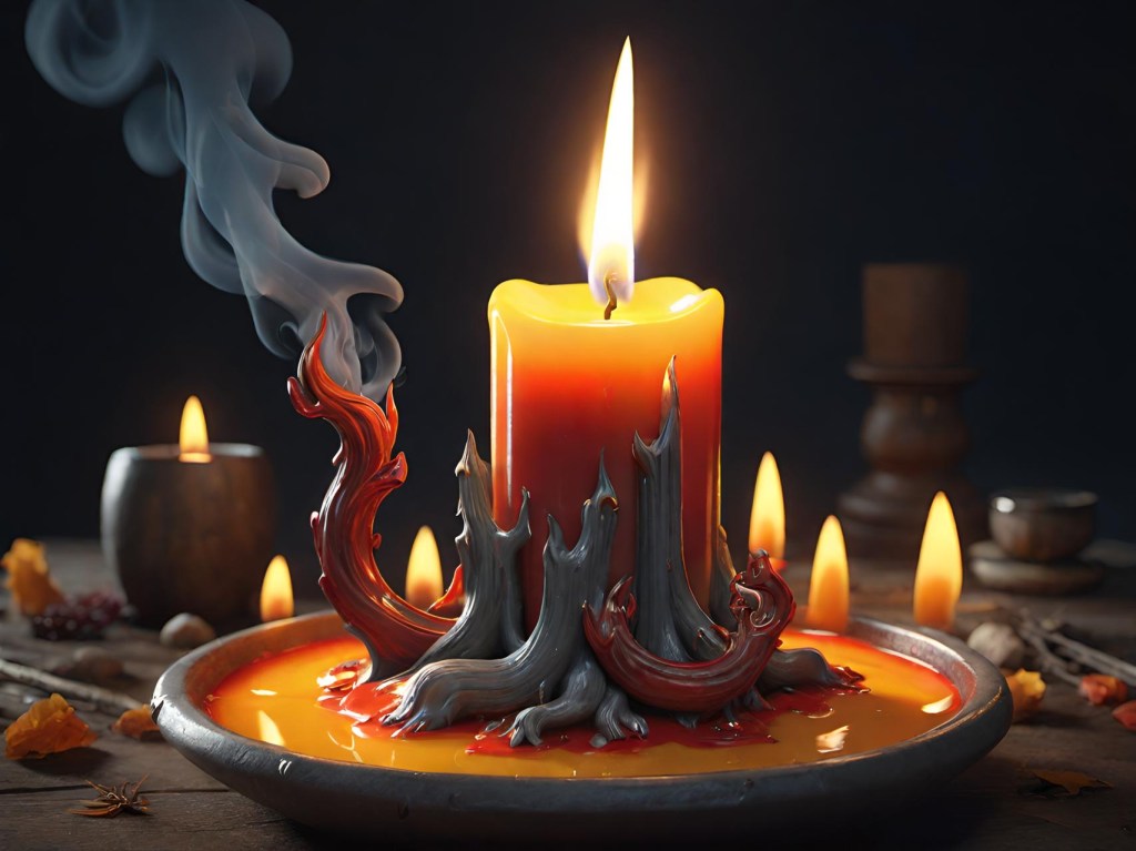 Conexión espiritual de las velas con cuerpo, mente y espíritu.