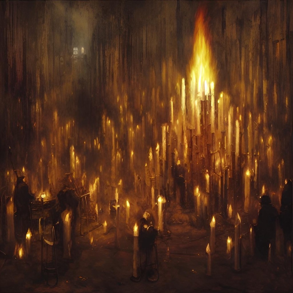 La magia de las brujas y sus velas.