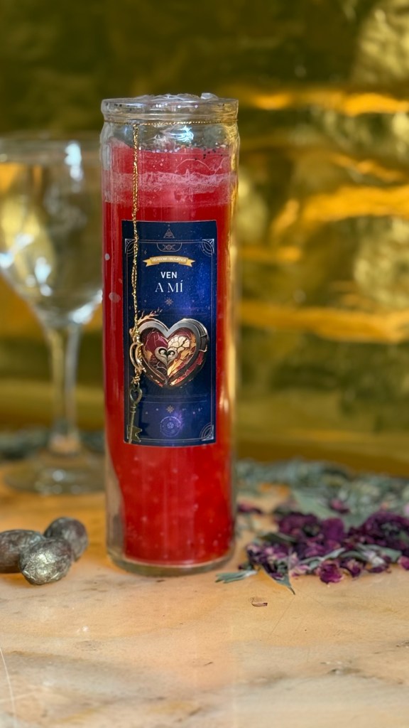 Fotografía de veladora esotérica de amor ven a mí