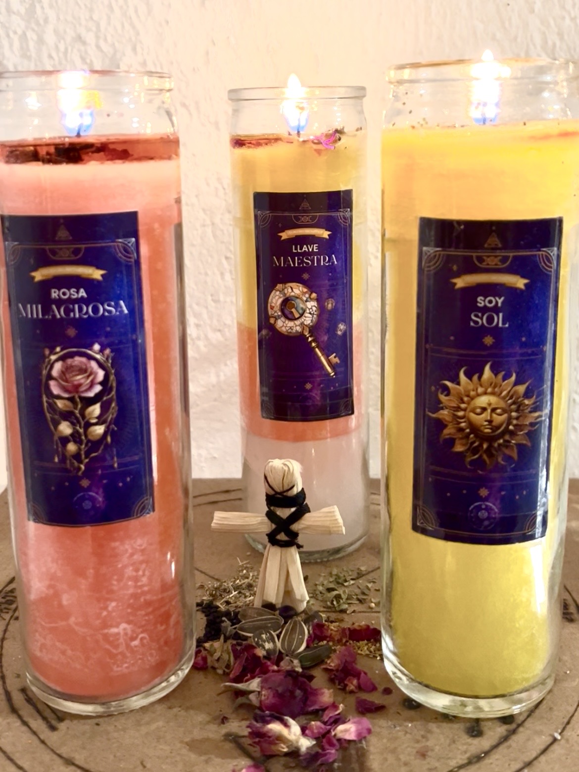 Triada de Veladoras esotéricas