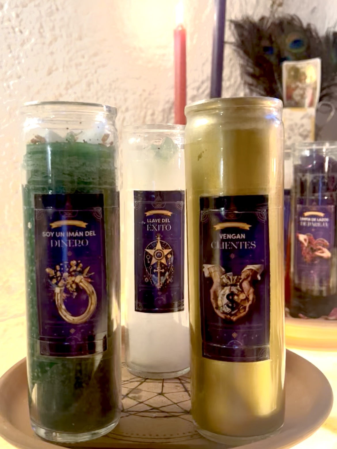 Triada de Veladoras esotéricas