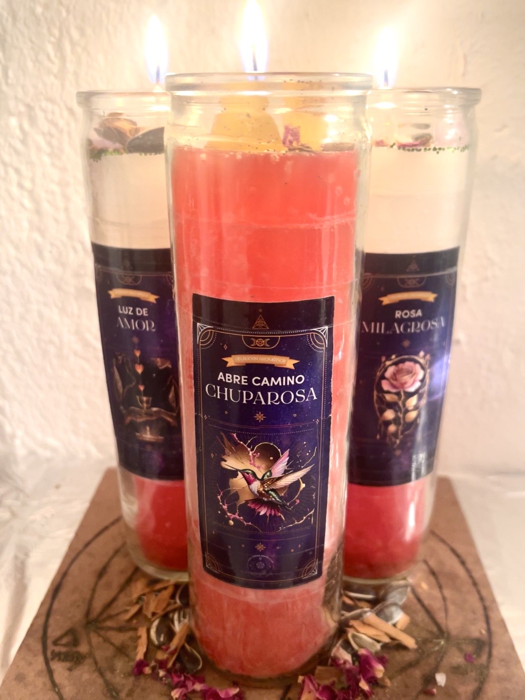 Triada de Veladoras esotéricas