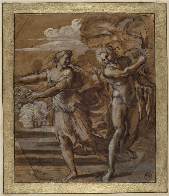 Annibale Carracci, Stduy for Lupercalia, Louvre